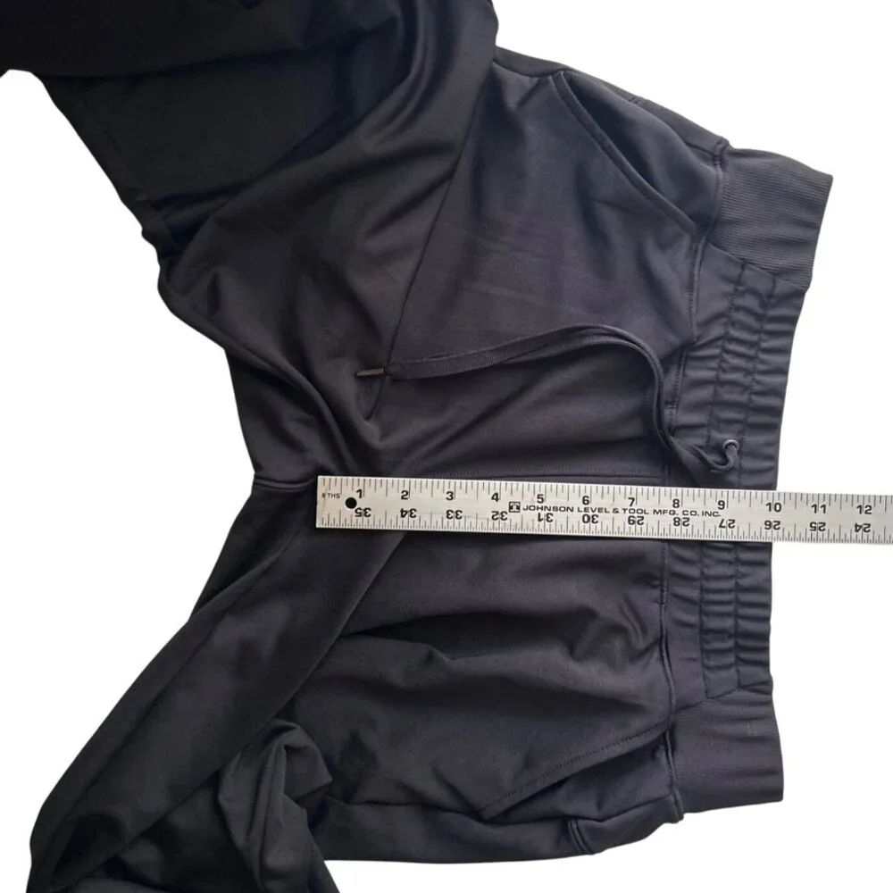 Tek Gear Womens Black Jogger Capri’s S With Drawstring Waist & Zip Back Pockets
